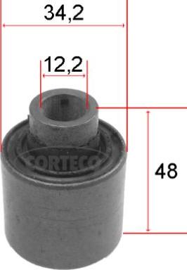 Corteco 80000091 - Tukivarren hela parts5.com