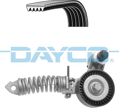 Dayco KPV395 - Set curea transmisie cu caneluri parts5.com