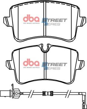 DBA Australia DB15101XP - Komplet visoko zmogljivih zavornih oblog parts5.com