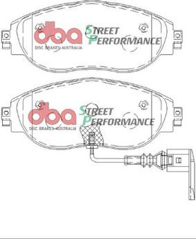 DBA Australia DB8849SP - Nagy teljesítményű fékbetétkészlet parts5.com