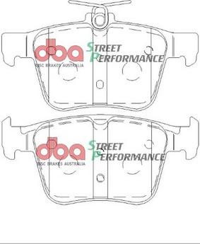 DBA Australia DB2415SP - Kit de plaquettes de freins de haute performance parts5.com