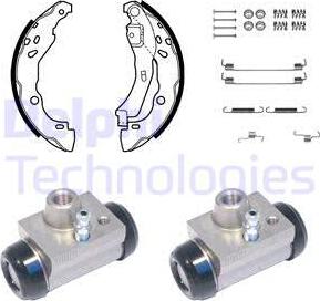 Delphi KP1077 - Piduriklotside komplekt parts5.com