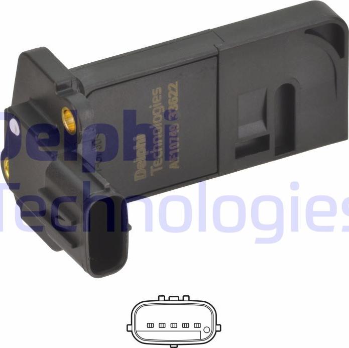 Delphi AF10749-12B1 - Senzor debit aer parts5.com