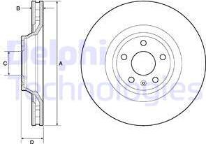 Delphi BG9955 - Disc frana parts5.com