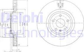 Delphi BG9054 - Brake Disc parts5.com