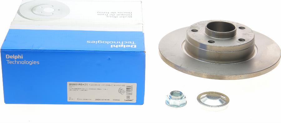 Delphi BG9031RS - Zavorni kolut parts5.com