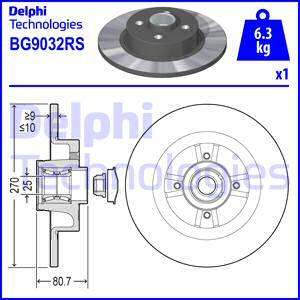 Delphi BG9032RS - Féktárcsa parts5.com