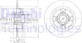 Delphi BG9029RSC - Brzdový kotouč parts5.com