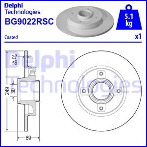 Delphi BG9022RSC - Disc frana parts5.com