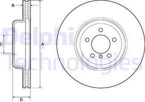 Delphi BG9158C - Disc frana parts5.com