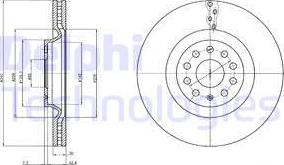 Delphi BG9109C - Disc frana parts5.com