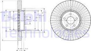 Delphi BG9105 - Disc frana parts5.com