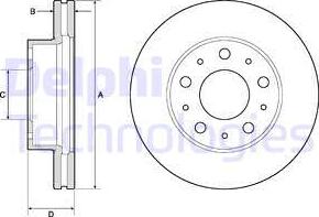 Delphi BG9180C - Disc frana parts5.com