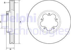 Delphi BG9176C - Brake Disc parts5.com