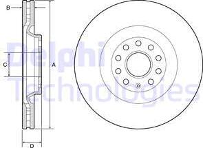 Delphi BG9202C - Disc frana parts5.com