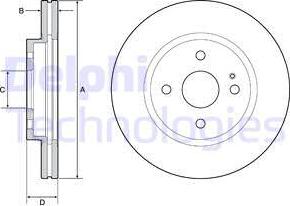 Delphi BG4942C - Disc frana parts5.com