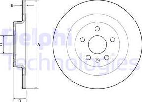 Delphi BG4950C - Disc frana parts5.com