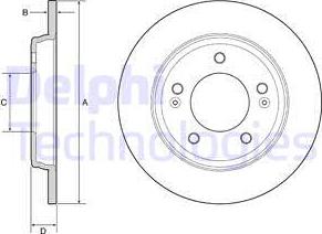 Delphi BG4964C - Disc frana parts5.com