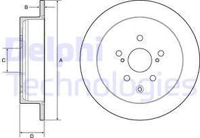 Delphi BG4919C - Disco de freno parts5.com