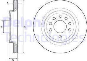 Delphi BG4922C - Disc frana parts5.com