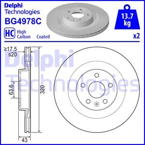 Delphi BG4978C - Disc frana parts5.com