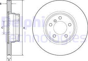 Delphi BG4458C - Disc frana parts5.com