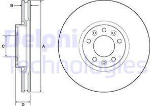 Delphi BG4696C - Disc frana parts5.com