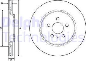 Delphi BG4643C - Disc frana parts5.com