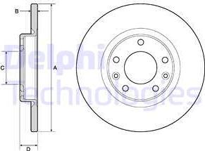 Delphi BG4661C - Kočioni disk parts5.com