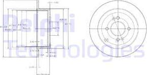 Delphi BG4097 - Disc frana parts5.com