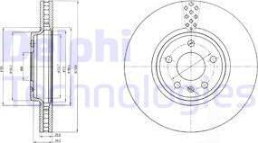 Delphi BG4080C - Disc frana parts5.com