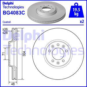 Delphi BG4083C - Disc frana parts5.com