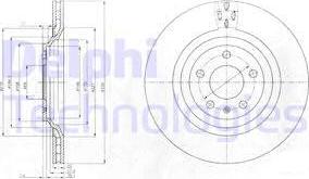 Delphi BG4087 - Disc frana parts5.com