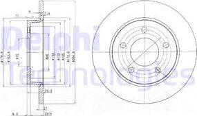 Delphi BG4025C - Brake Disc parts5.com