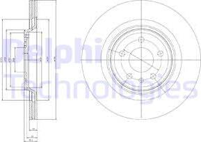 Delphi BG4078 - Brzdový kotúč parts5.com