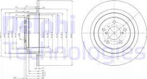 Delphi BG4154 - Disco de freno parts5.com