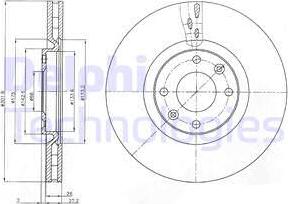 Delphi BG4166 - Δισκόπλακα parts5.com