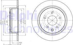 Delphi BG4108C - Disc frana parts5.com