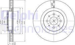 Delphi BG4308 - Disc frana parts5.com