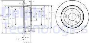 Delphi BG4335 - Disc frana parts5.com