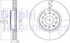 Delphi BG4330C - Disc frana parts5.com