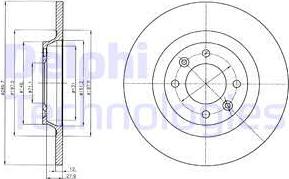 Delphi BG4322 - Brake Disc parts5.com