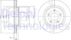 Delphi BG4240C - Bremsscheibe parts5.com