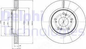 Delphi BG4250C - Disc frana parts5.com