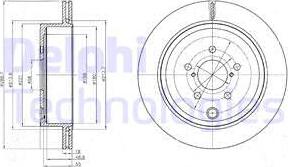 Delphi BG4288 - Fren diski parts5.com