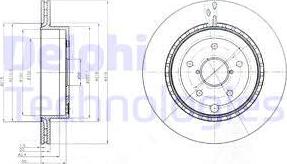 Delphi BG4287 - Disc frana parts5.com