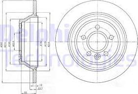 Delphi BG4238C - Brake Disc parts5.com