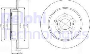 Delphi BG4222 - Disc frana parts5.com