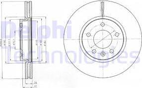 Delphi BG4278-C - Disc frana parts5.com