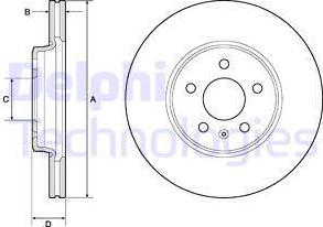 Delphi BG4799C - Disc frana parts5.com